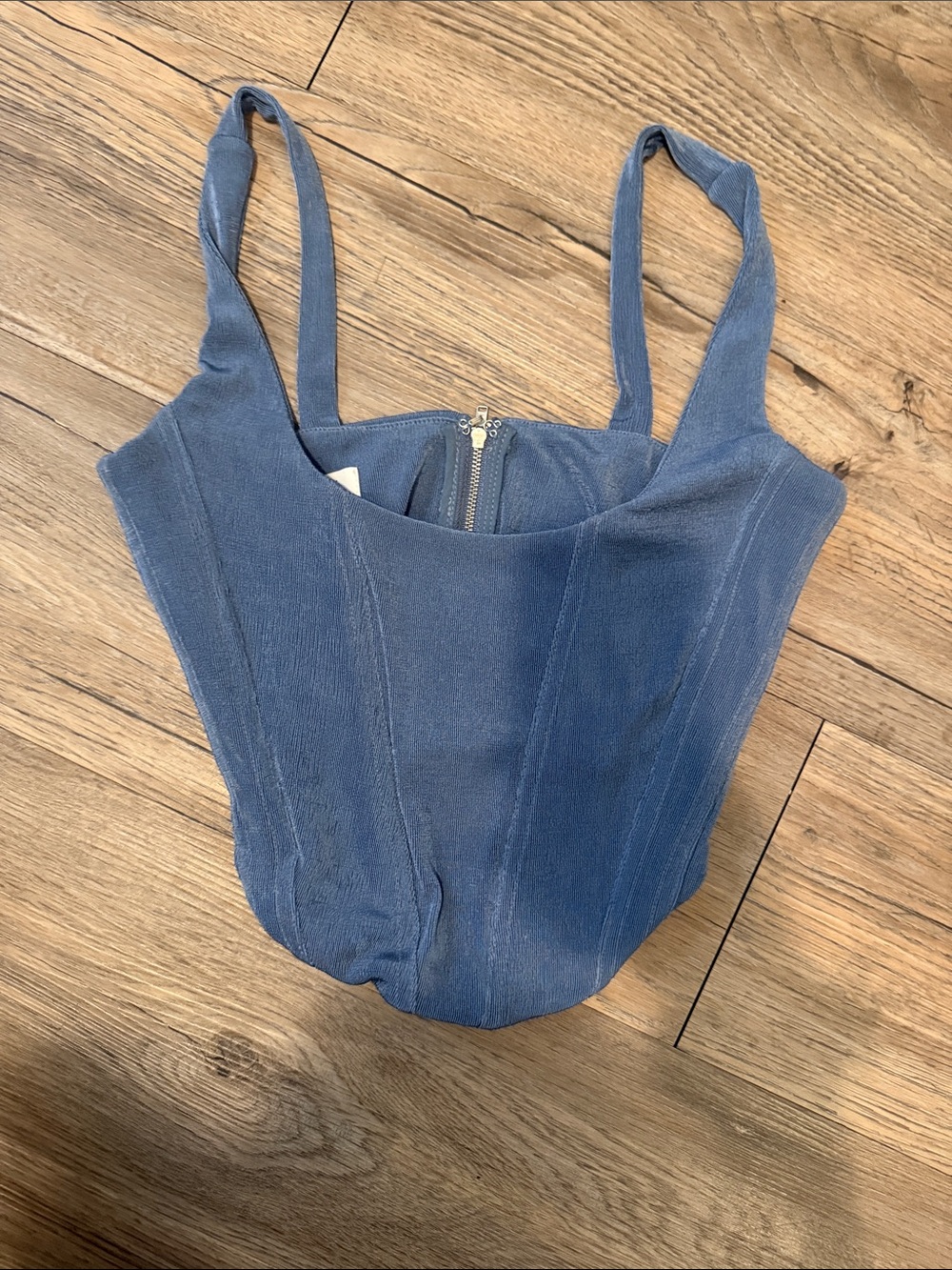 With Jean  Blue Corset Camisole